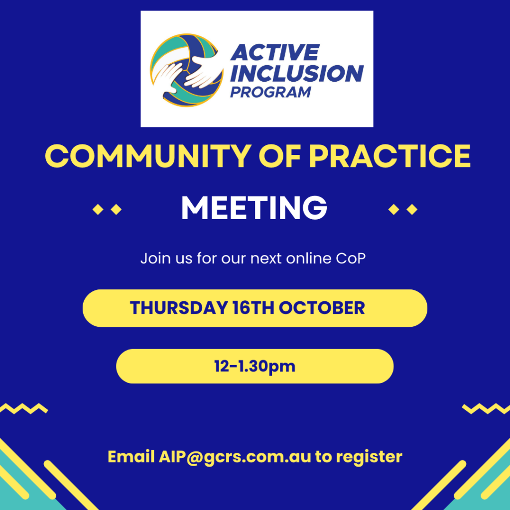 Active Inclusion Program Community of Practice
