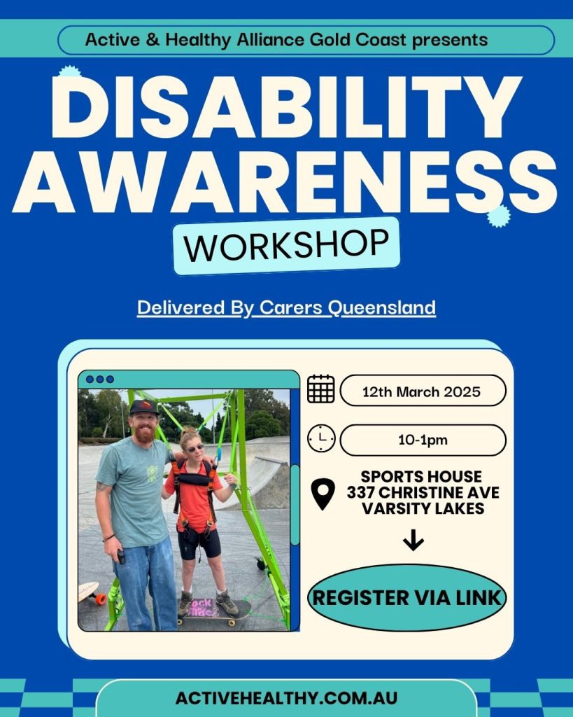 Disability Awareness Workshop presented by Active & Healthy Alliance